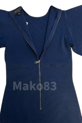 【TED BAKER | テッドベーカー】SALE!Lounia フルートスリーブ ニット ワンピース《ネイビー》