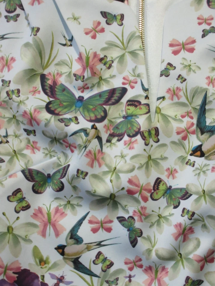 【TED BAKER | テッドベーカー】TIHA ボディコンワンピース 《花柄 ダークブルー》