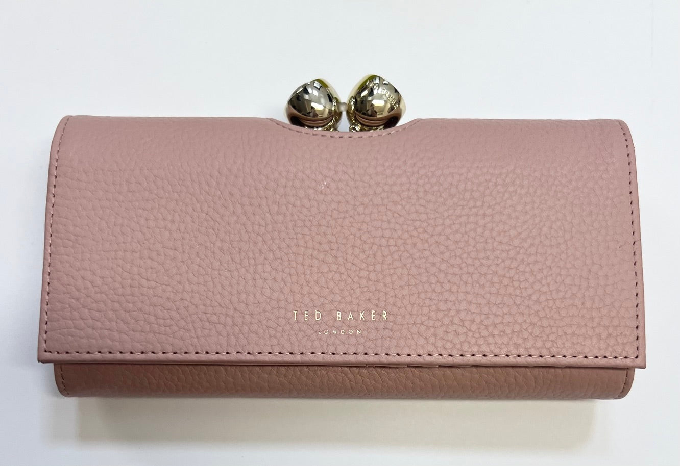 【TED BAKER/テッドベーカー】ROSYELA レザー がま口長財布《ピンク》
