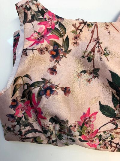 【TED BAKER | テッドベーカー】希少!CLARBEL ジャガードワンピース サイズ1・9号《花柄 ミッドピンク》ベルト付き!