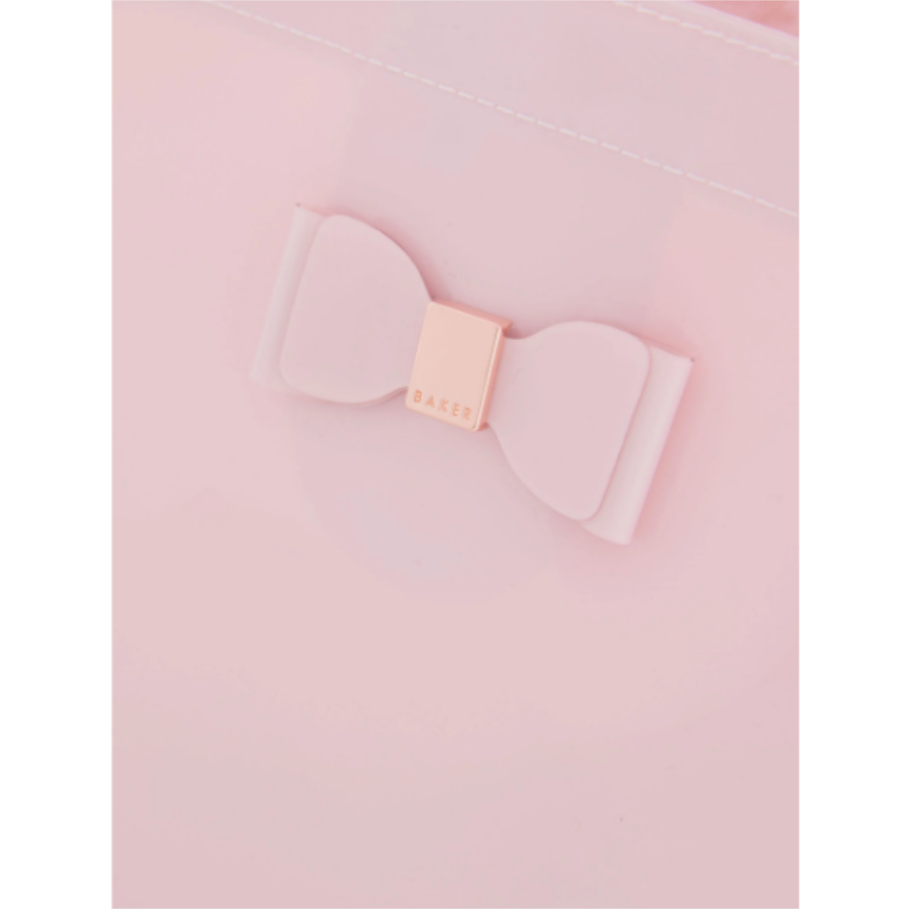 【Baker by Ted Baker】大人もOK!リボンビニールトートバッグ《ピンク》