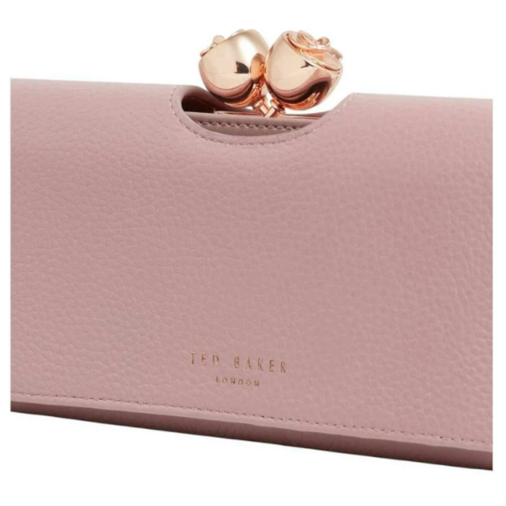 【TED BAKER/テッドベーカー】素敵!ROOSALI お花がま口 長財布 《ライトピンク》