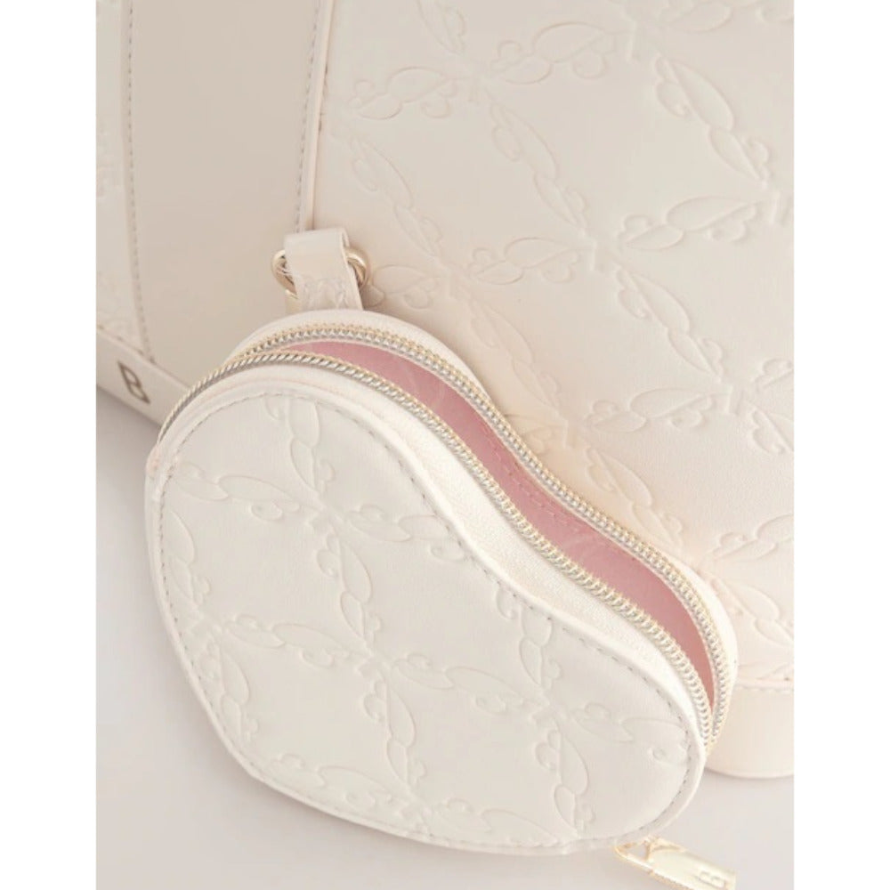 【Baker by Ted Baker】大人もOK!エンボス加工PUトートバッグ《ホワイト》