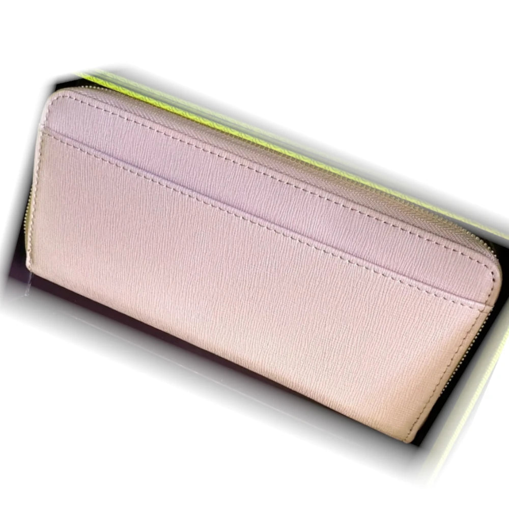 【TED BAKER/テッドベーカー】Huniehハートラウンドジップ長財布《ピンク》