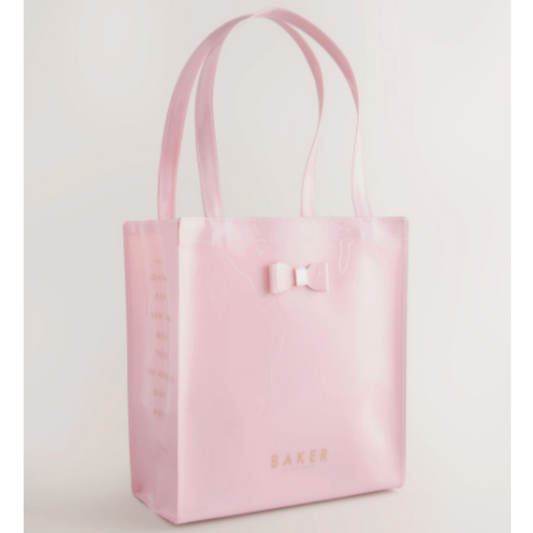 【Baker by Ted Baker】大人もOK！リボンビニールトートバッグ《ピンク》