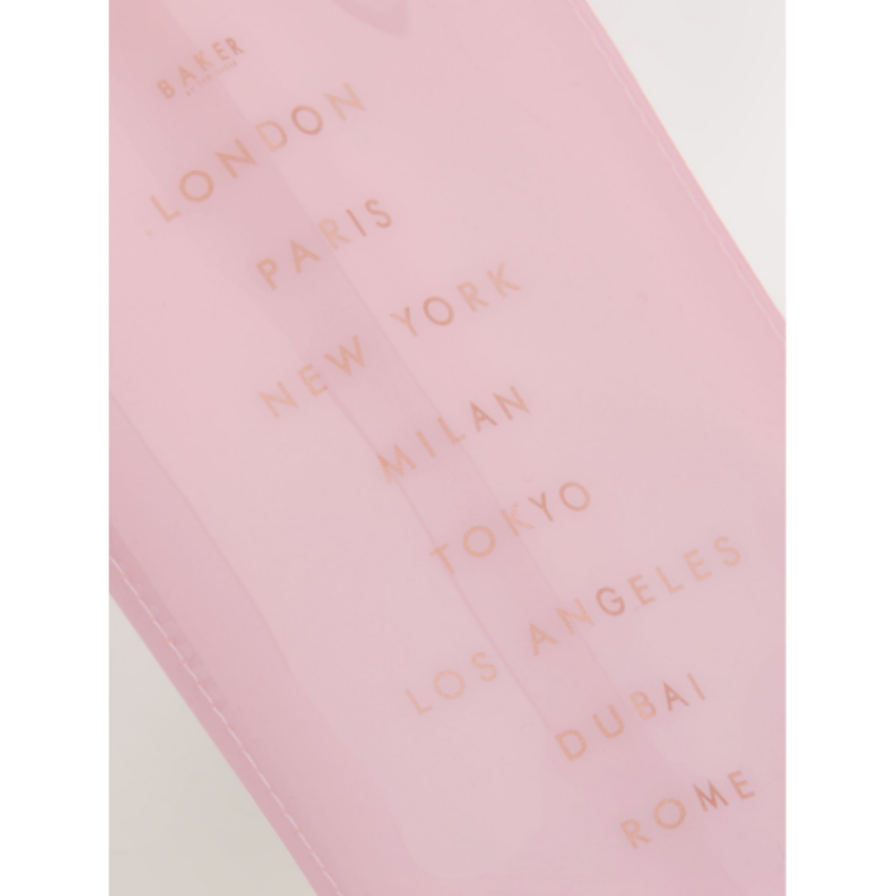 【Baker by Ted Baker】大人もOK！リボンビニールトートバッグ《ピンク》