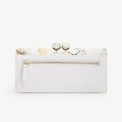 【TED BAKER/テッドベーカー】素敵！WELSEY レザーがま口長財布《花柄》