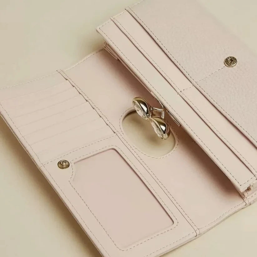 【TED BAKER/テッドベーカー】Alyysaa レザー がま口長財布《ピンク》