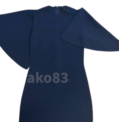 【TED BAKER | テッドベーカー】SALE！Lounia フルートスリーブ ニット ワンピース《ネイビー》