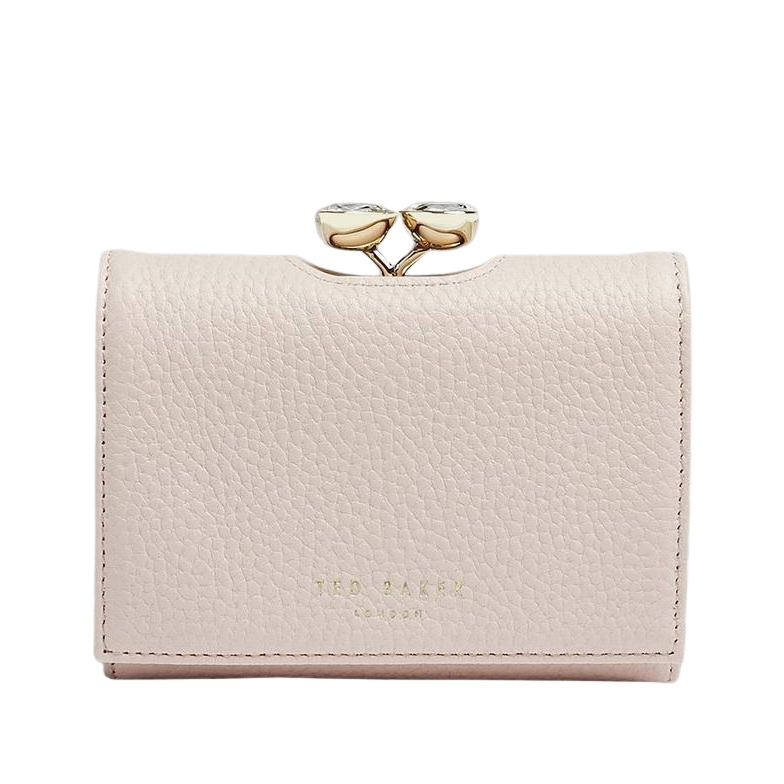 【TED BAKER/テッドベーカー】Alyesha レザー がま口 ミニ折り財布《ピンク》