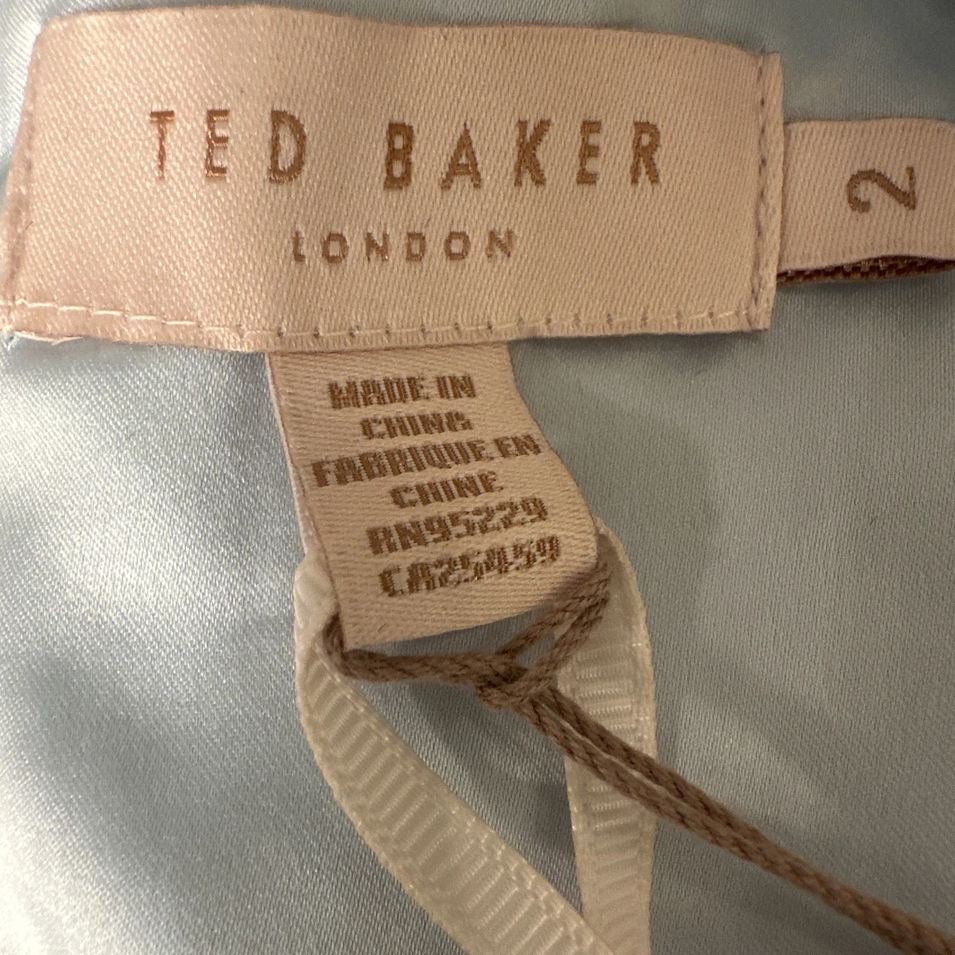 【TED BAKER | テッドベーカー】希少！DIXA レイヤードレースワンピース《ベビーブルー》【サイズ0 日本サイズ7】