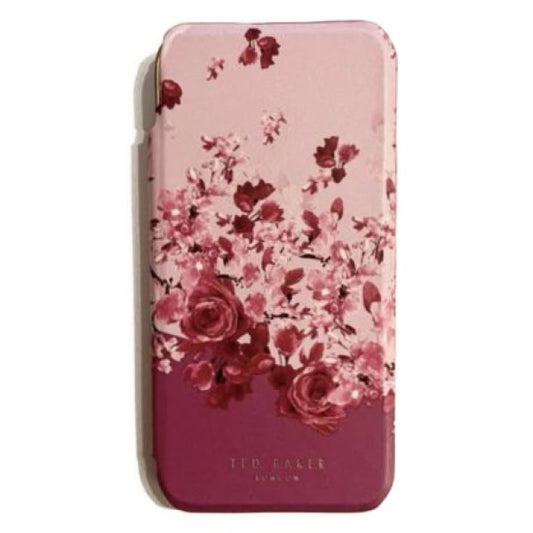 【TED BAKER | テッドベーカー】希少！スキャッタードフラワーズ ミラー付 手帳型 iPhone Air ケース