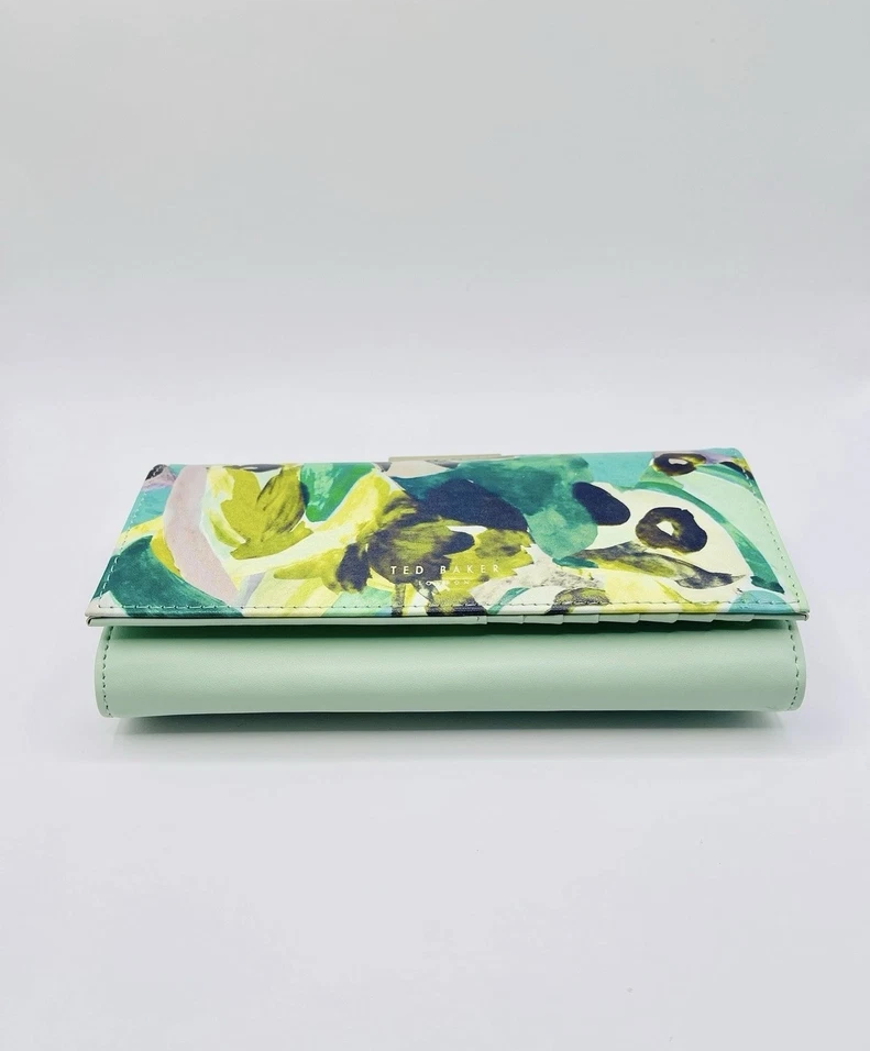 【TED BAKER/テッドベーカー】NIKTA マルチカラープリント スナップ式 長財布《グリーン》