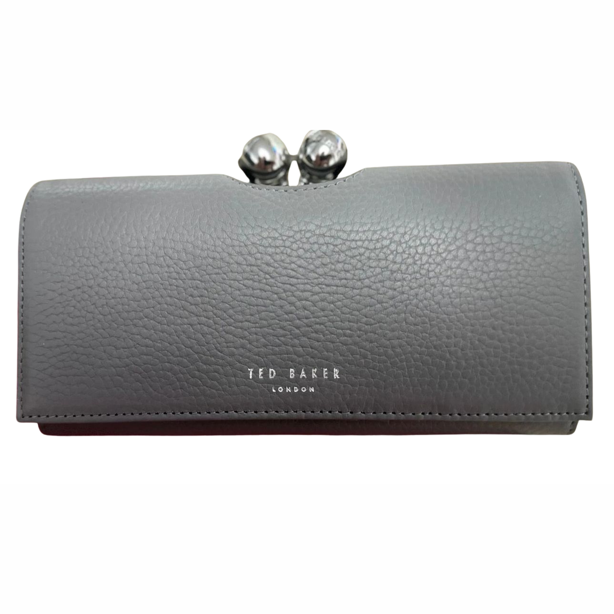 【TED BAKER/テッドベーカー】 ROSYELA レザー がま口長財布《グレー》