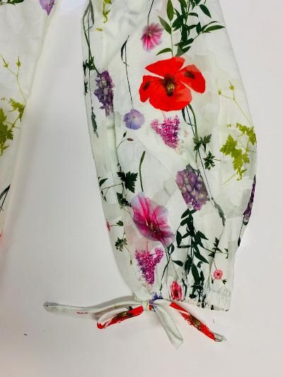 【TED BAKER | テッドベーカー】 IMANE チュニックワンピース 《花柄 ホワイト》