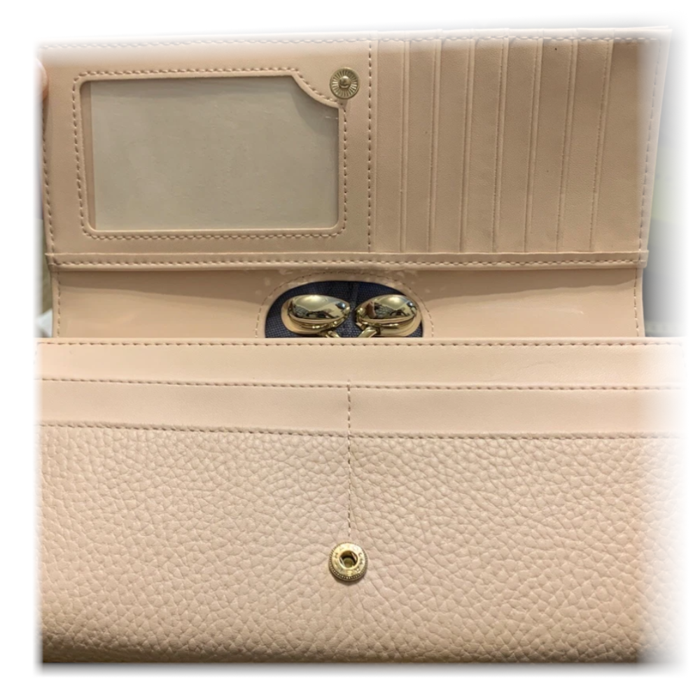 【TED BAKER/テッドベーカー】Alyysaa レザー がま口長財布 Alyysaa レザー がま口長財布《トープ》