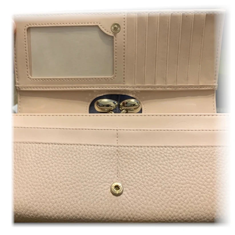 【TED BAKER/テッドベーカー】Alyysaa レザー がま口長財布《ピンク》