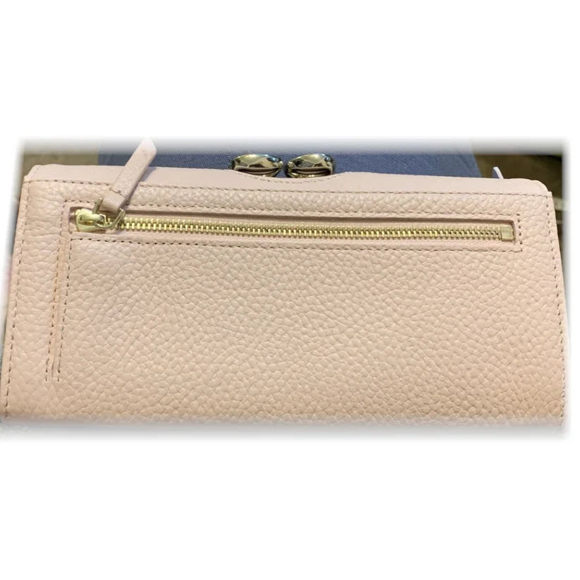 【TED BAKER/テッドベーカー】Alyysaa レザー がま口長財布《ピンク》