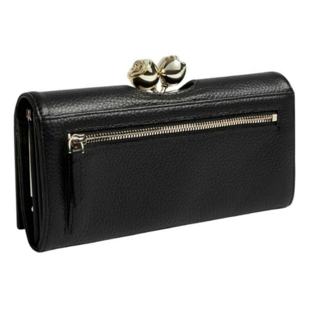 【TED BAKER/テッドベーカー】素敵！ROOSALI お花がま口 長財布 《ブラック》