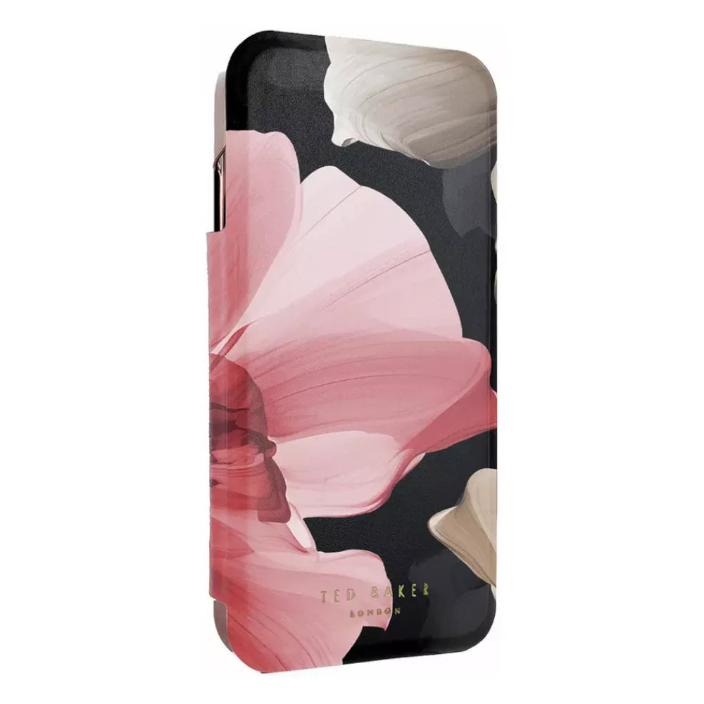 【TED BAKER | テッドベーカー】希少！アマンド ブラック ミラー付 手帳型 iPhone 17 Pro ケース