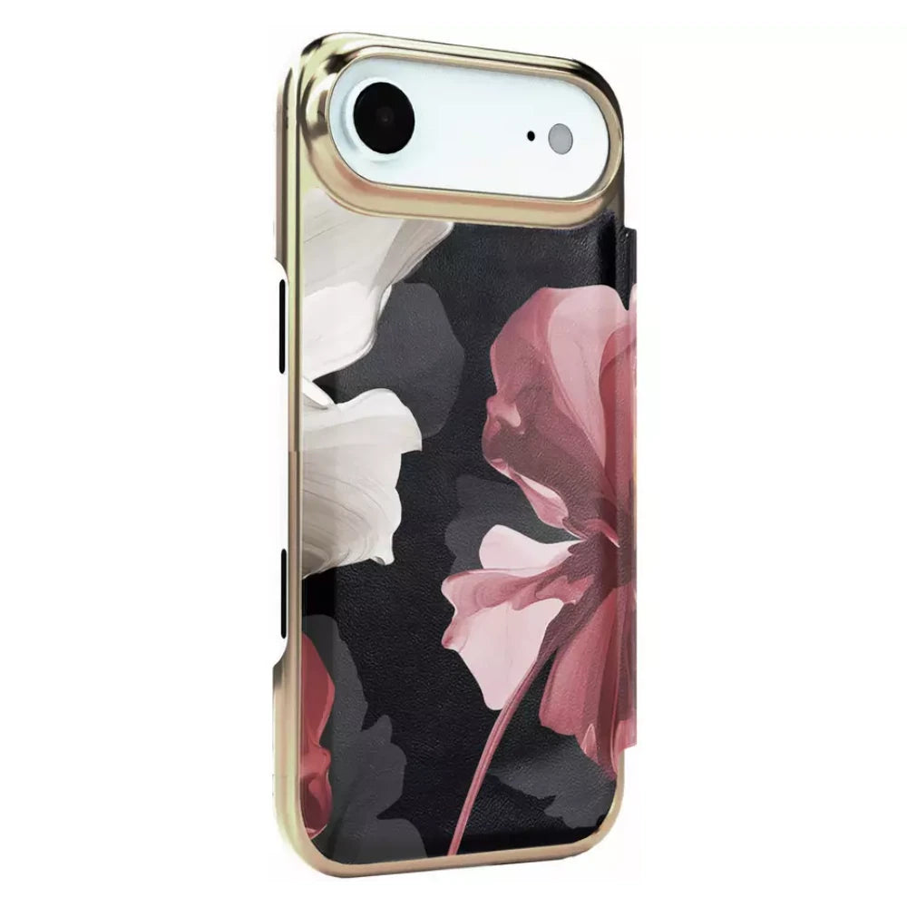 【TED BAKER | テッドベーカー】希少！アマンド ブラック ミラー付 手帳型 iPhone Air ケース