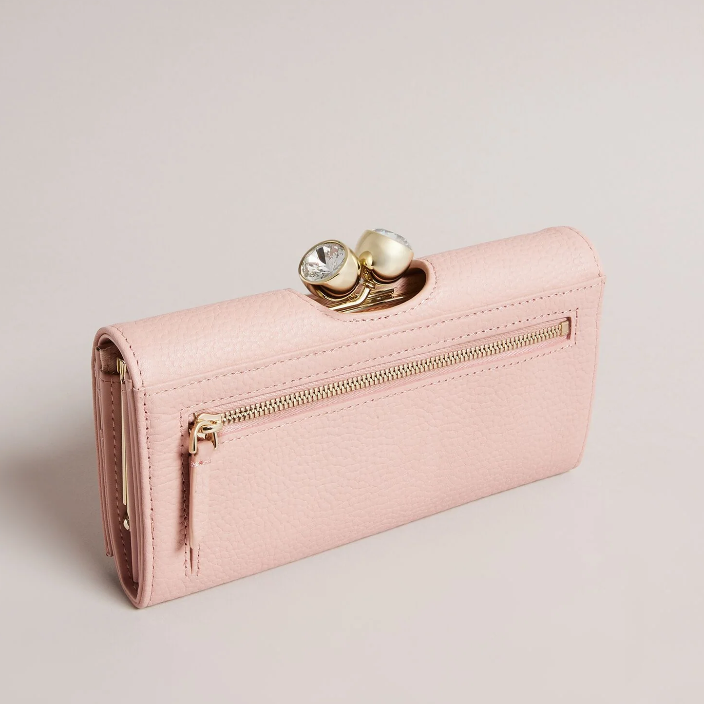 【TED BAKER/テッドベーカー】ROSYELA レザー がま口長財布《ピンク》