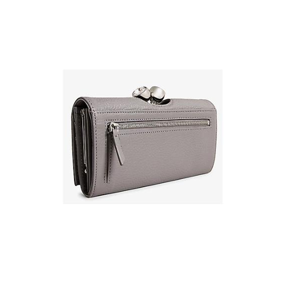 【TED BAKER/テッドベーカー】 ROSYELA レザー がま口長財布《グレー》