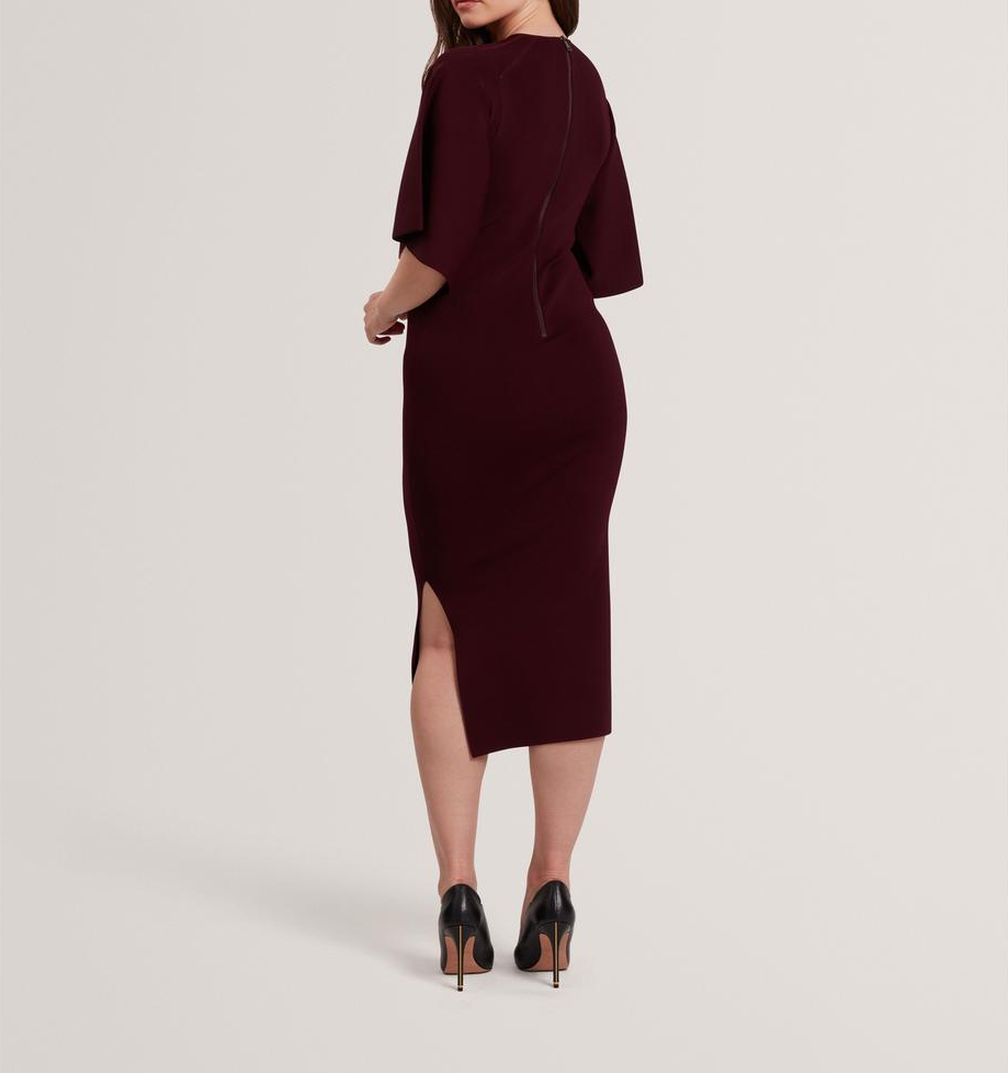 【TED BAKER | テッドベーカー】素敵！Lounia フルートスリーブ ニット ワンピース