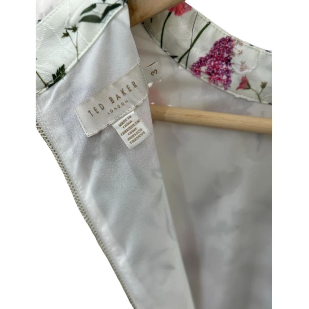 【TED BAKER | テッドベーカー】 IMANE チュニックワンピース 《花柄 ホワイト》