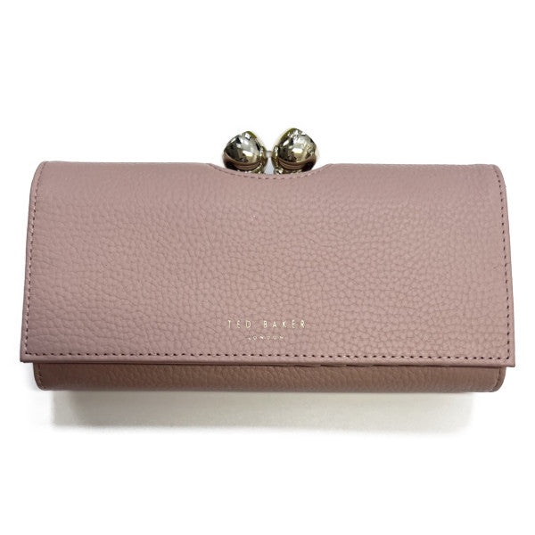 【TED BAKER/テッドベーカー】ROSYELA レザー がま口長財布《ピンク》