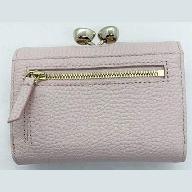 【TED BAKER/テッドベーカー】Alyesha レザー がま口 ミニ折り財布《ピンク》