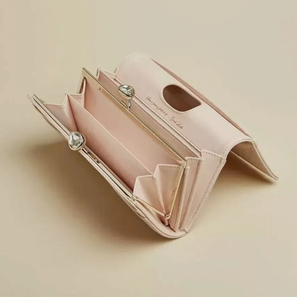 【TED BAKER/テッドベーカー】Alyysaa レザー がま口長財布 Alyysaa レザー がま口長財布《トープ》