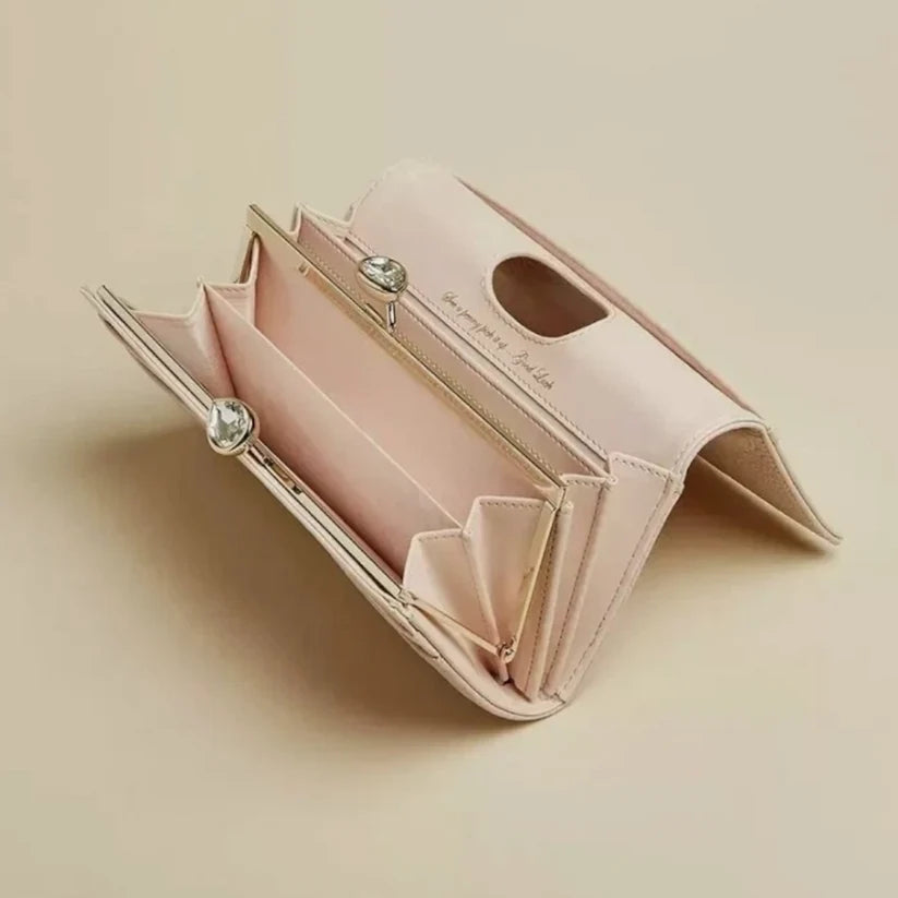 【TED BAKER/テッドベーカー】Alyysaa レザー がま口長財布《ピンク》