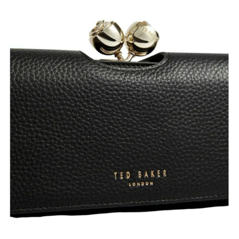 【TED BAKER/テッドベーカー】素敵！ROOSALI お花がま口 長財布 《ブラック》