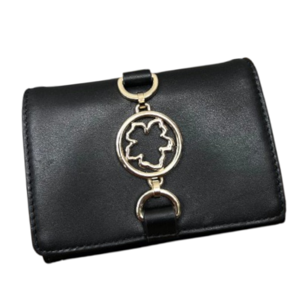 【TED BAKER | テッドベーカー】Kensen マグノリアチャーム付き ミニ財布《ブラック》