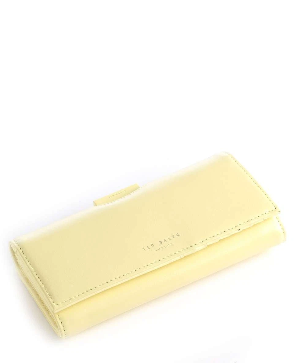 【TED BAKER/テッドベーカー】Seelda レザー スナップ式 折り財布《イエロー》