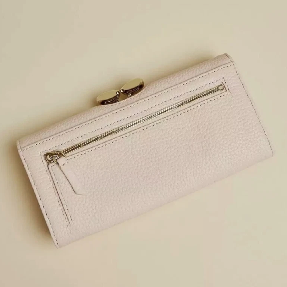 【TED BAKER/テッドベーカー】Alyysaa レザー がま口長財布 Alyysaa レザー がま口長財布《トープ》