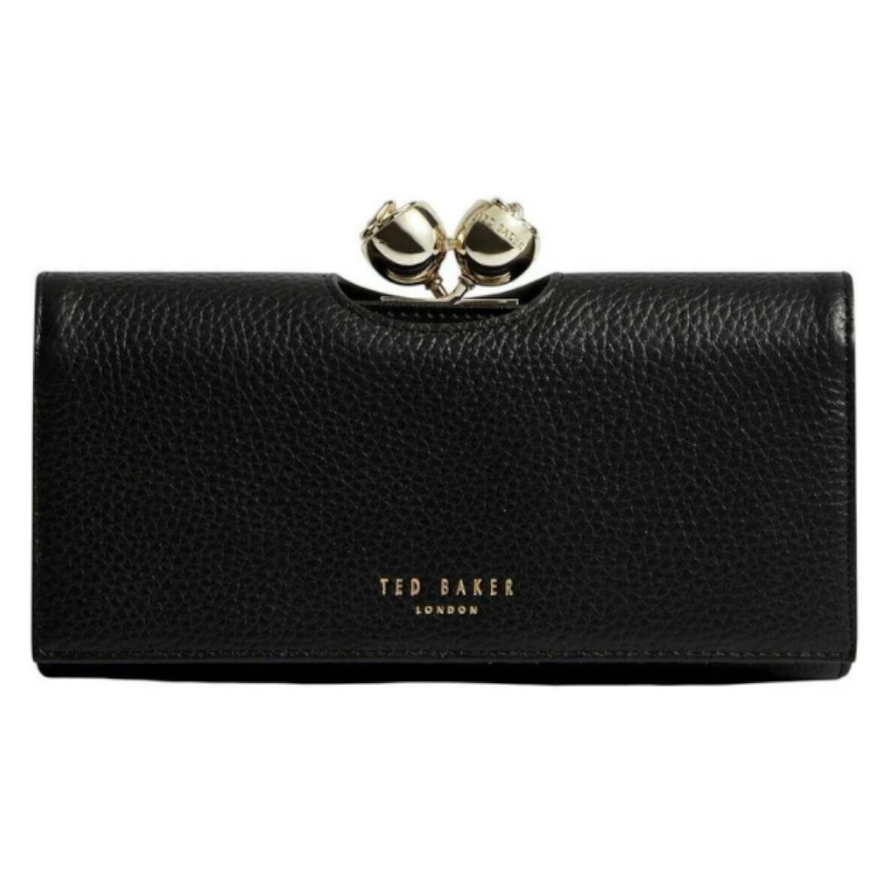【TED BAKER/テッドベーカー】素敵！ROOSALI お花がま口 長財布 《ブラック》