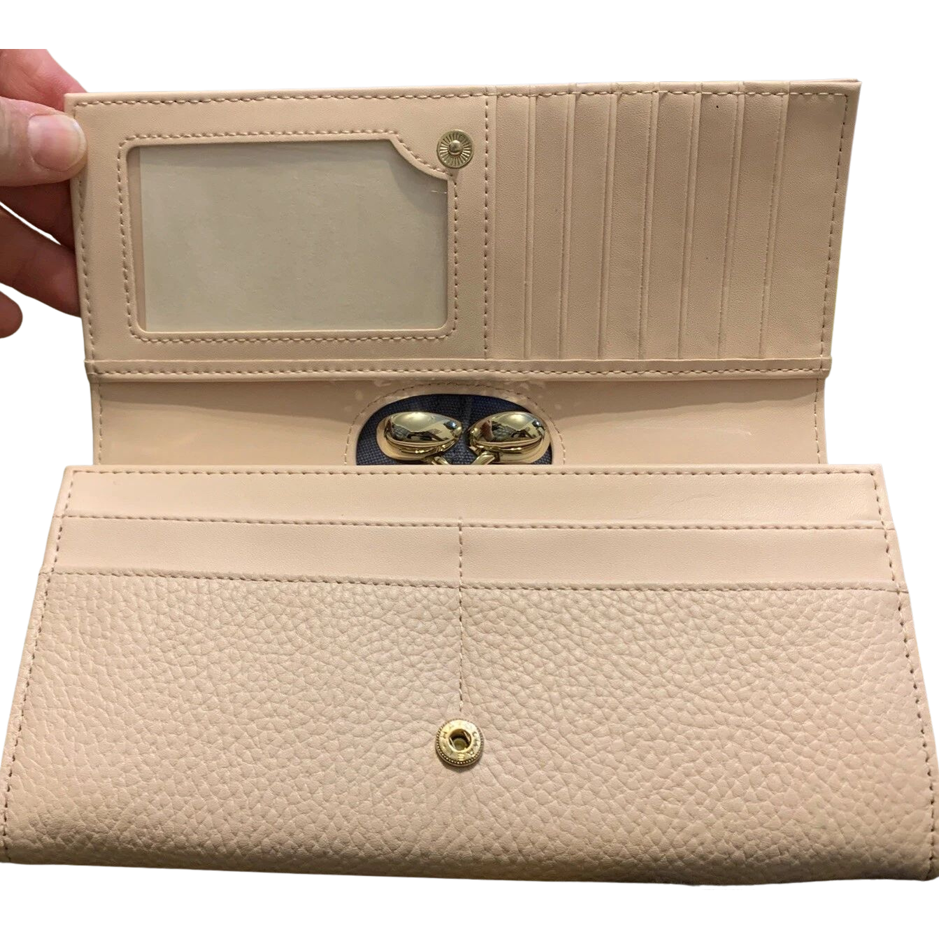【TED BAKER/テッドベーカー】Alyysaa レザー がま口長財布《ピンク》