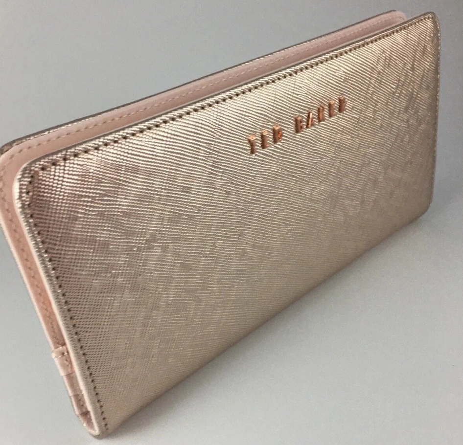 【TED BAKER/テッドベーカー】素敵！Aimor フラップ 長財布《ローズゴールド》