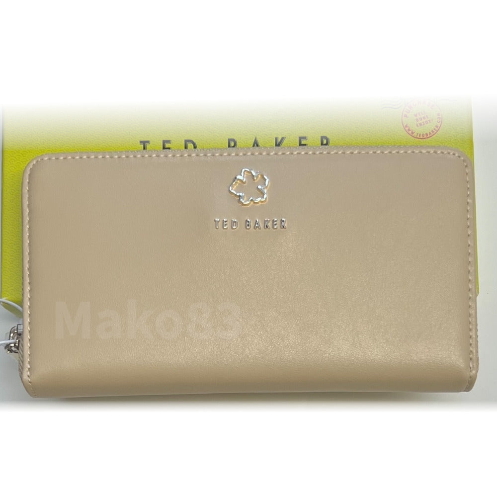 【TED BAKER/テッドベーカー】Jorjana ラウンドジップ長財布《ナチュラル》