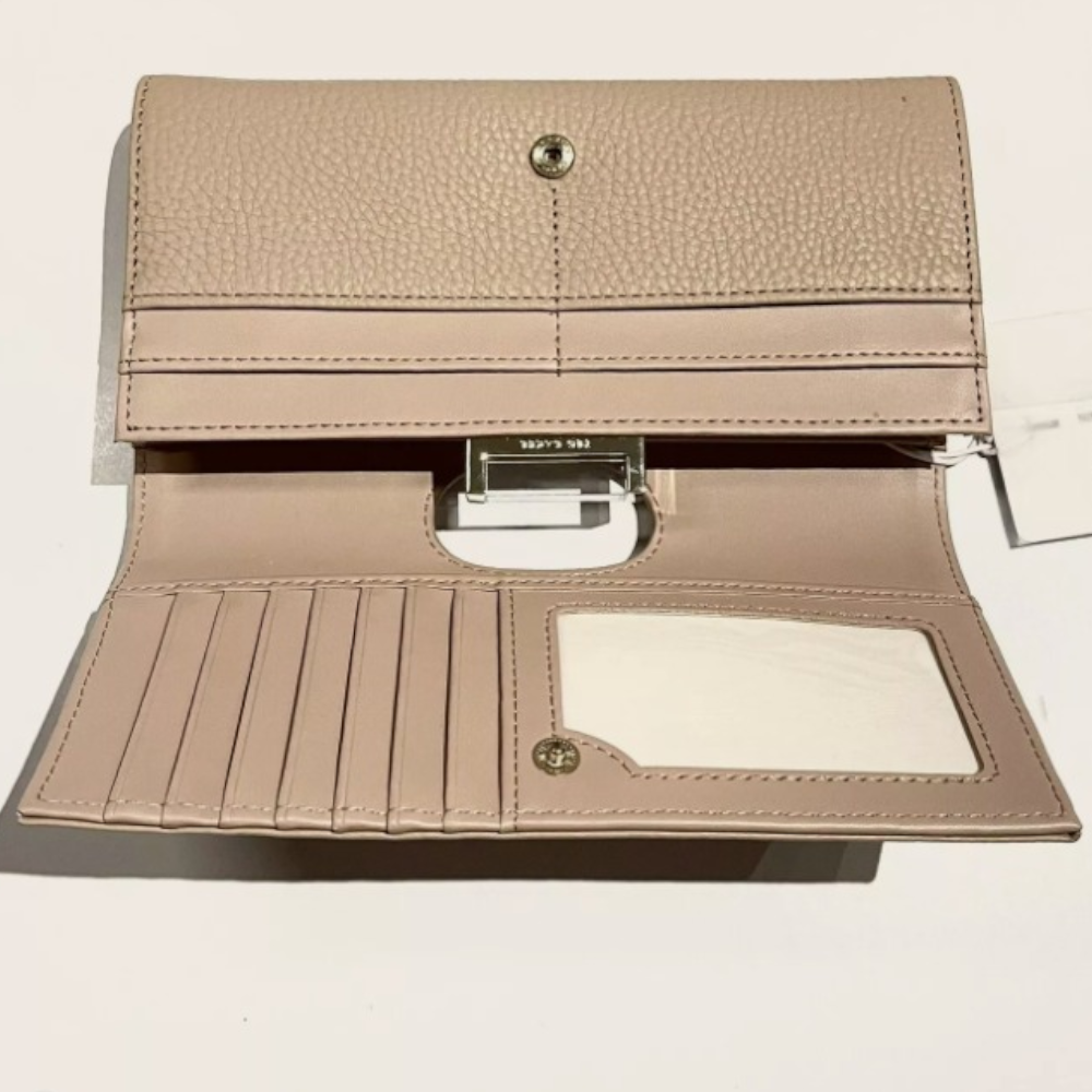 【TED BAKER/テッドベーカー】Bita レザースナップ式 がま口長財布《トープ》