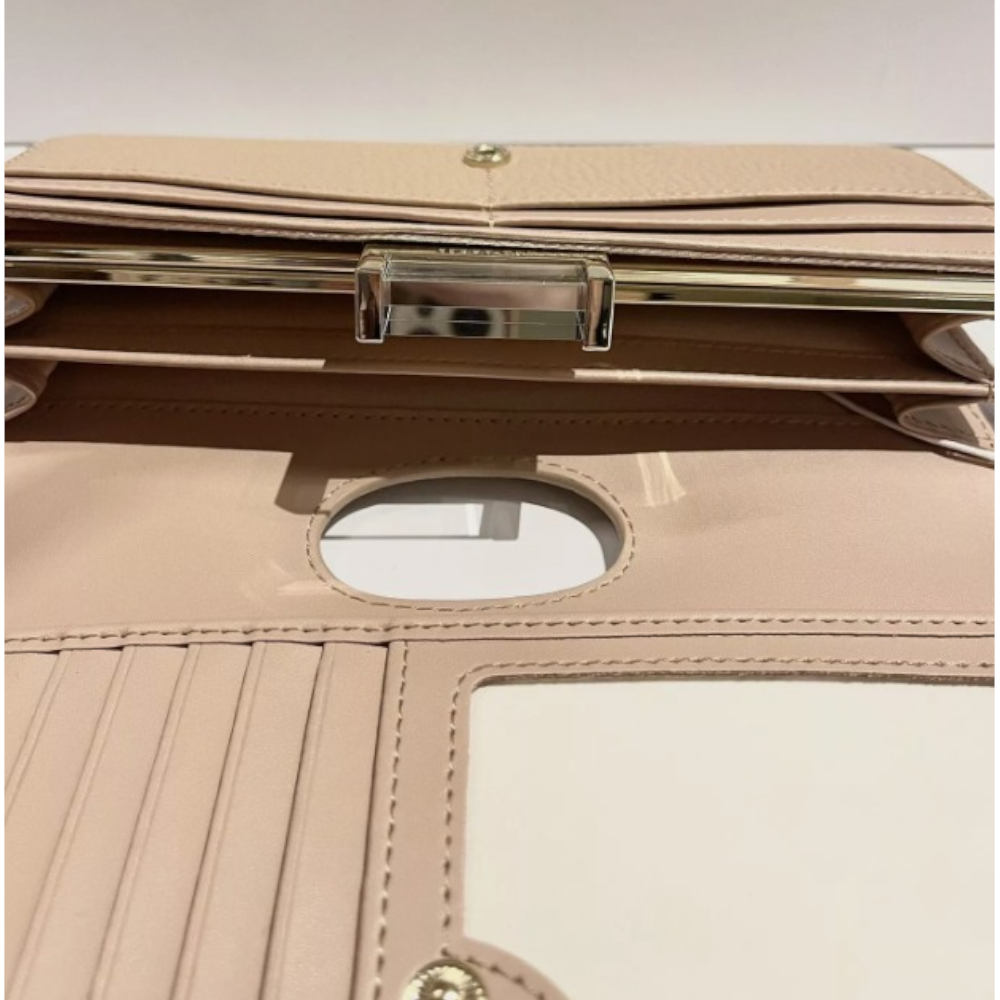 【TED BAKER/テッドベーカー】Bita レザースナップ式 がま口長財布《トープ》
