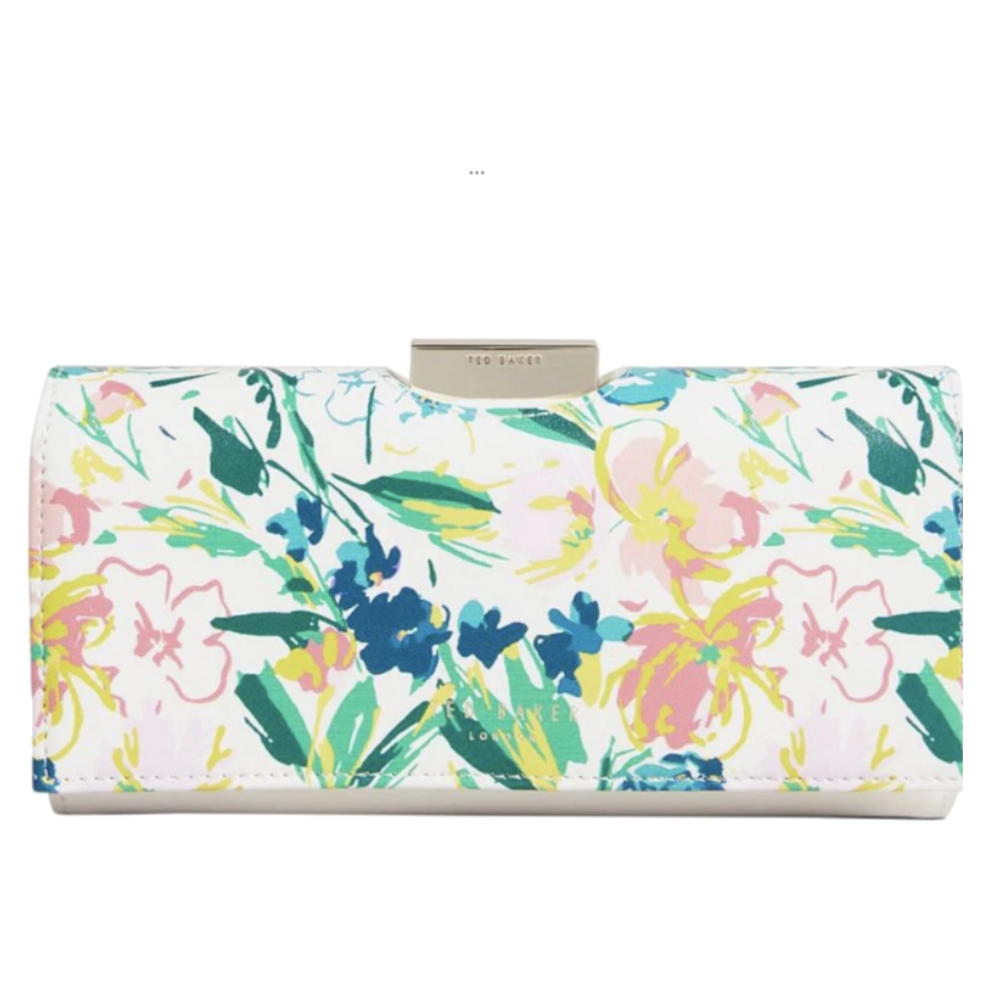 【TED BAKER/テッドベーカー】Meliika レザー スナップ式 長財布《ホワイト》