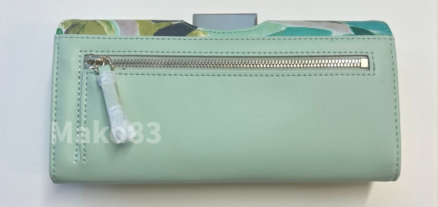 【TED BAKER/テッドベーカー】NIKTA マルチカラープリント スナップ式 長財布《グリーン》