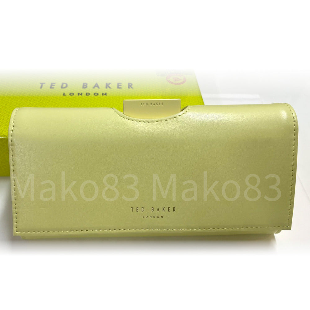 【TED BAKER/テッドベーカー】Seelda レザー スナップ式 折り財布《イエロー》