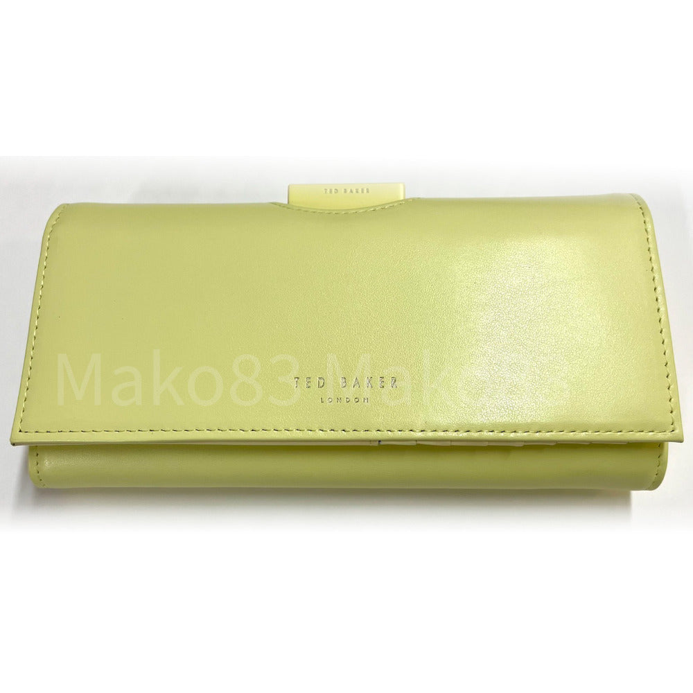 【TED BAKER/テッドベーカー】Seelda レザー スナップ式 折り財布《イエロー》