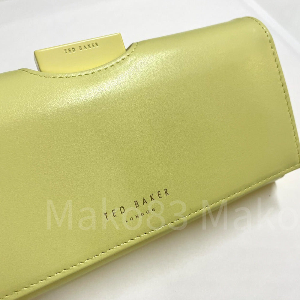 【TED BAKER/テッドベーカー】Seelda レザー スナップ式 折り財布《イエロー》