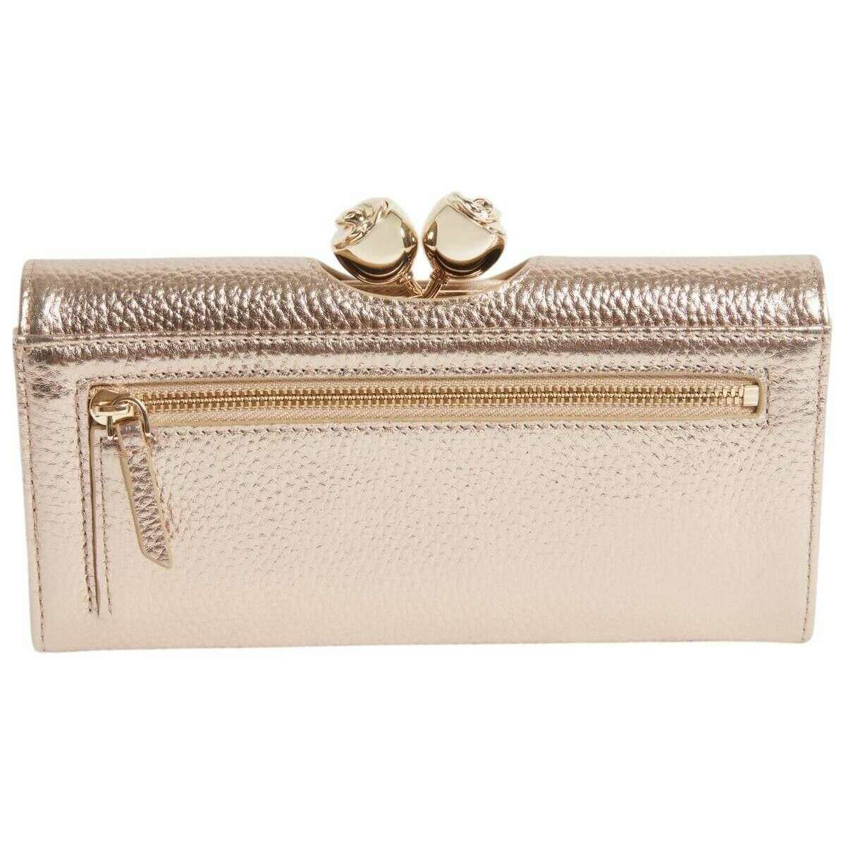 【TED BAKER/テッドベーカー】素敵！ROOSALI お花がま口 長財布 《ゴールド》