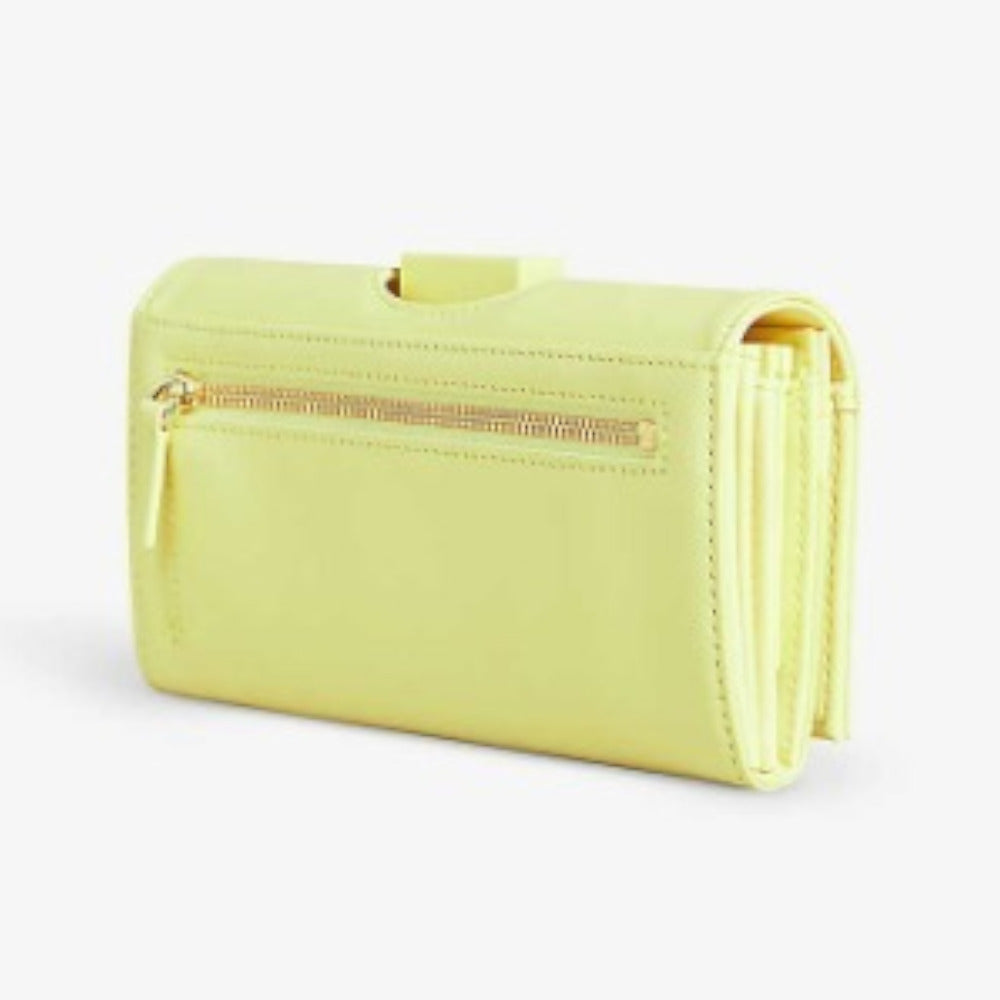 【TED BAKER/テッドベーカー】Seelda レザー スナップ式 折り財布《イエロー》